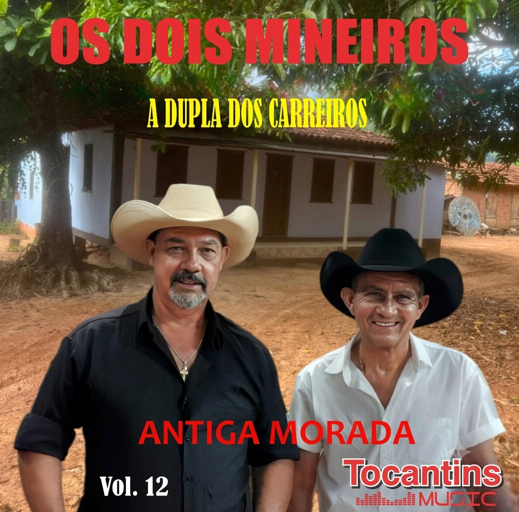 Os Dois Mineiros tocando viola em retrato promocional